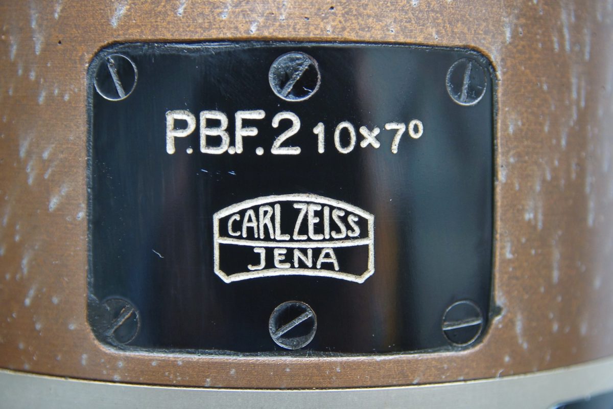 Typeplaatje op P.B.F. 2 Carl Zeiss Jena